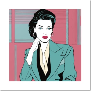 Rare Beauty Art Deco Patrick Nagel 80s Posters and Art